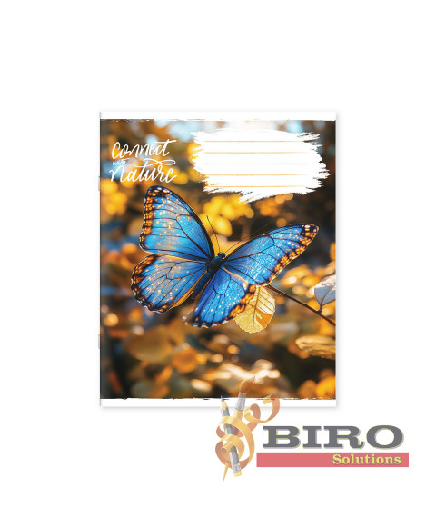 Caiet 24 foi, linie, copertă colorată, 241066